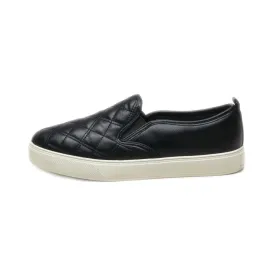 Aldo Slip Ons Pu Leather Black Colour For Women