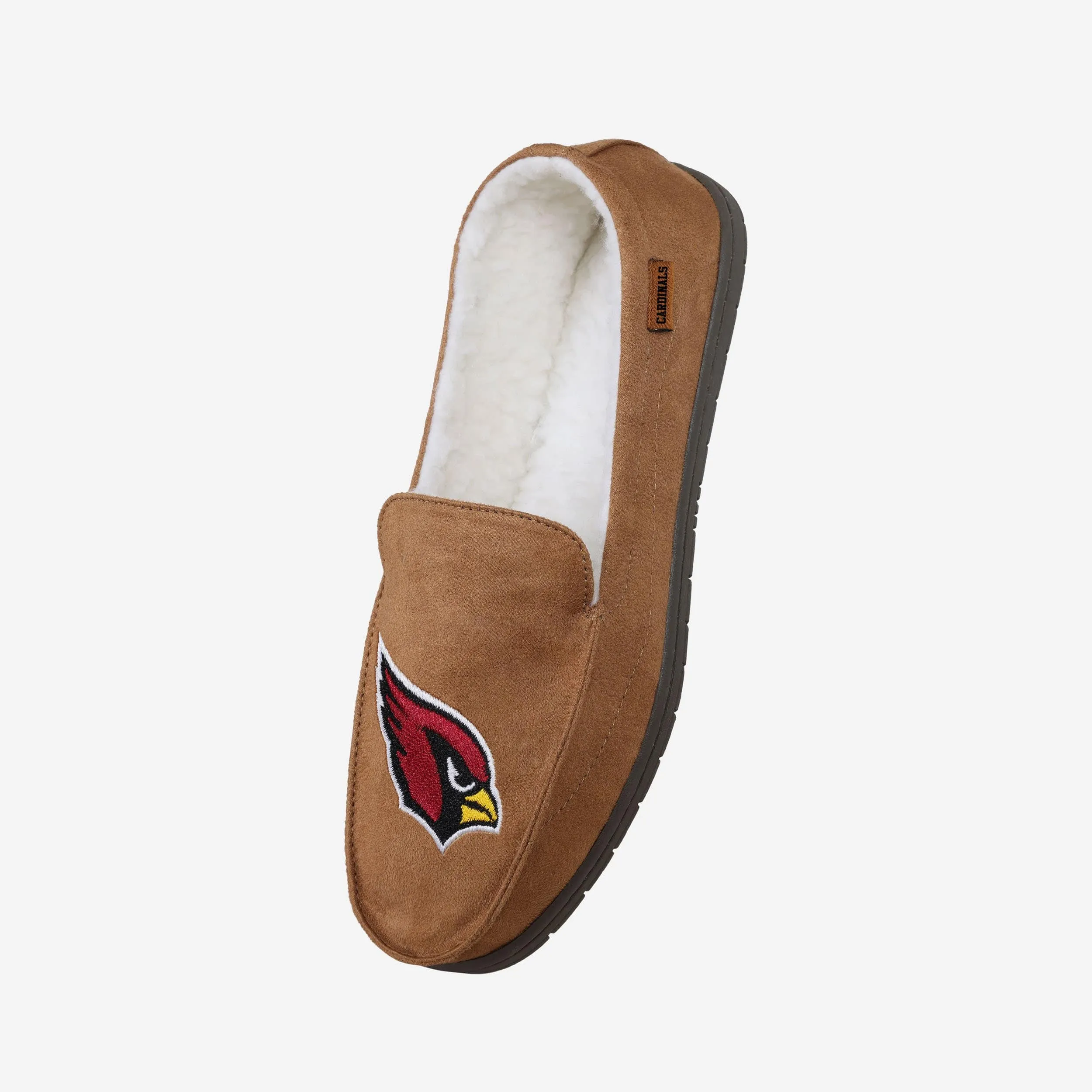 Arizona Cardinals Beige Moccasin Slipper