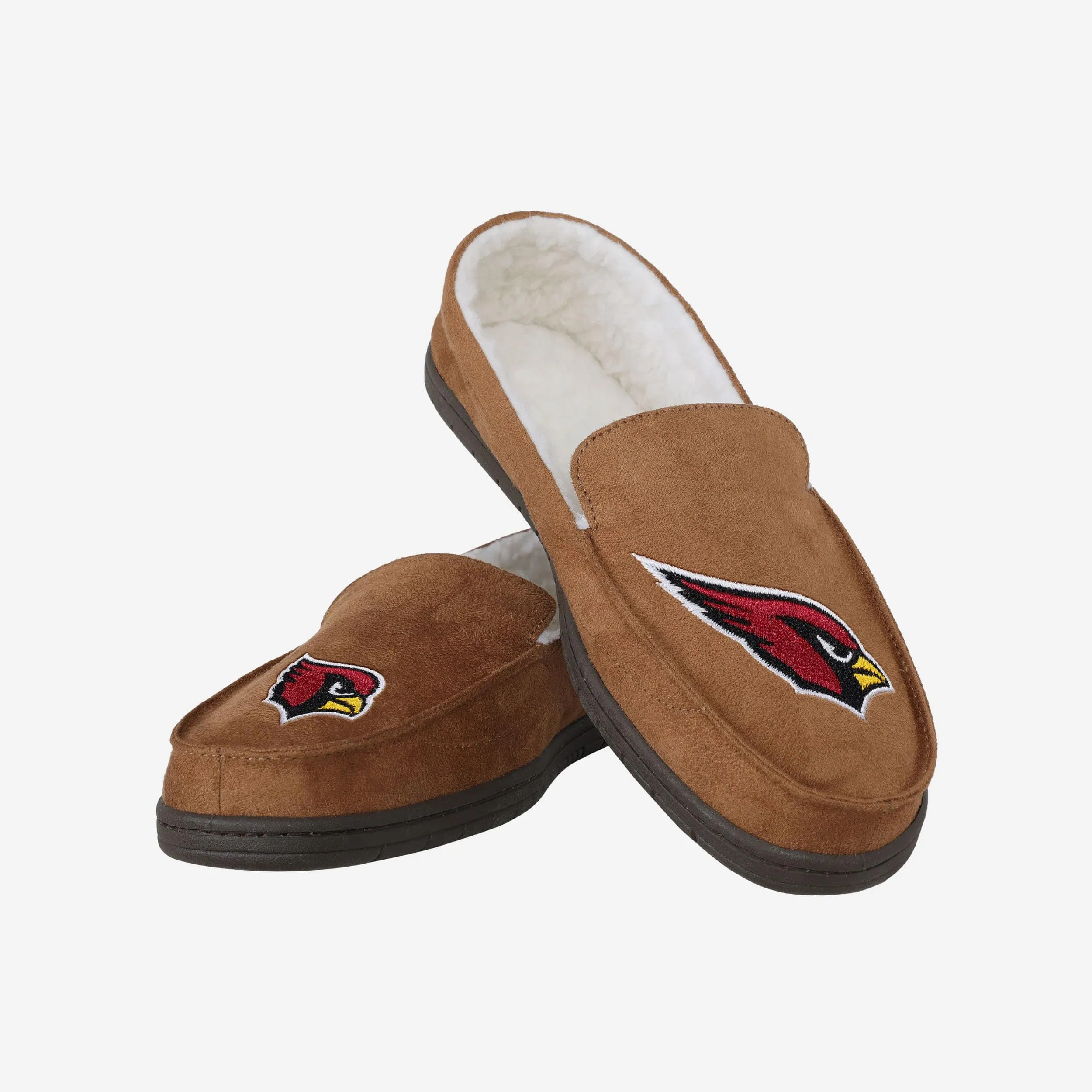 Arizona Cardinals Beige Moccasin Slipper