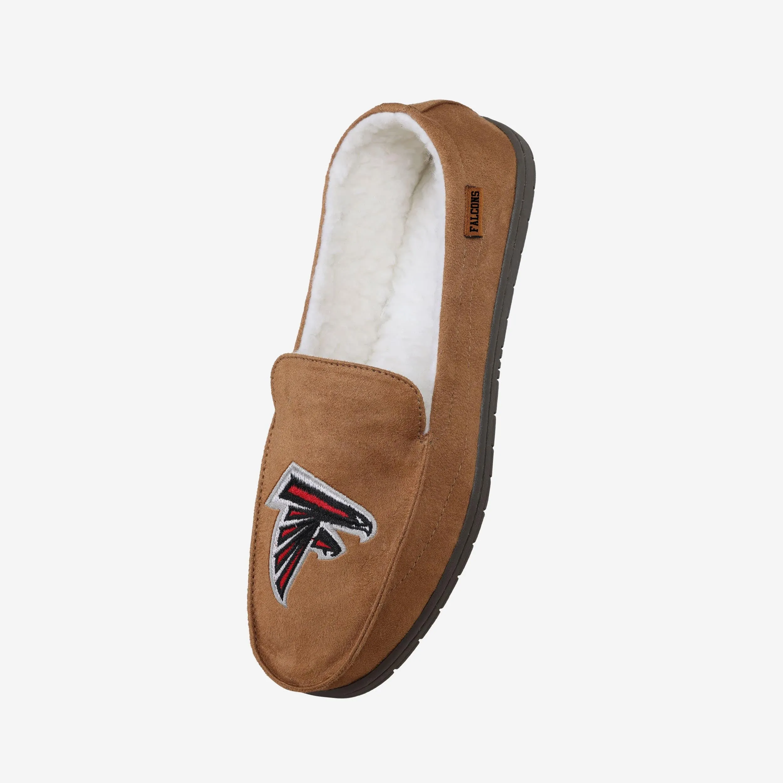 Atlanta Falcons Beige Moccasin Slipper