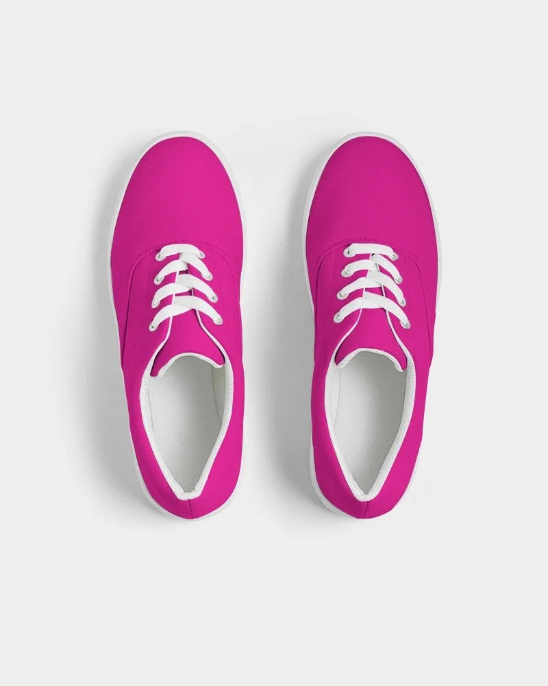 Bright Magenta Women's Canvas Sneakers | Women's | Bright Pure Magenta | C0M100Y0K0