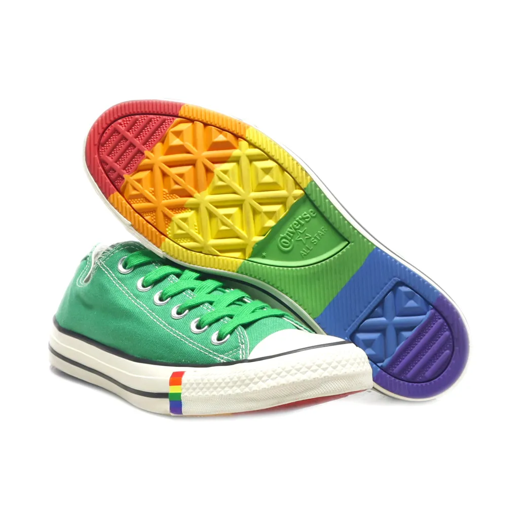 Converse All Star Lgbt Rainbow Low-Top Sneakers Canvas Green Colour For Women