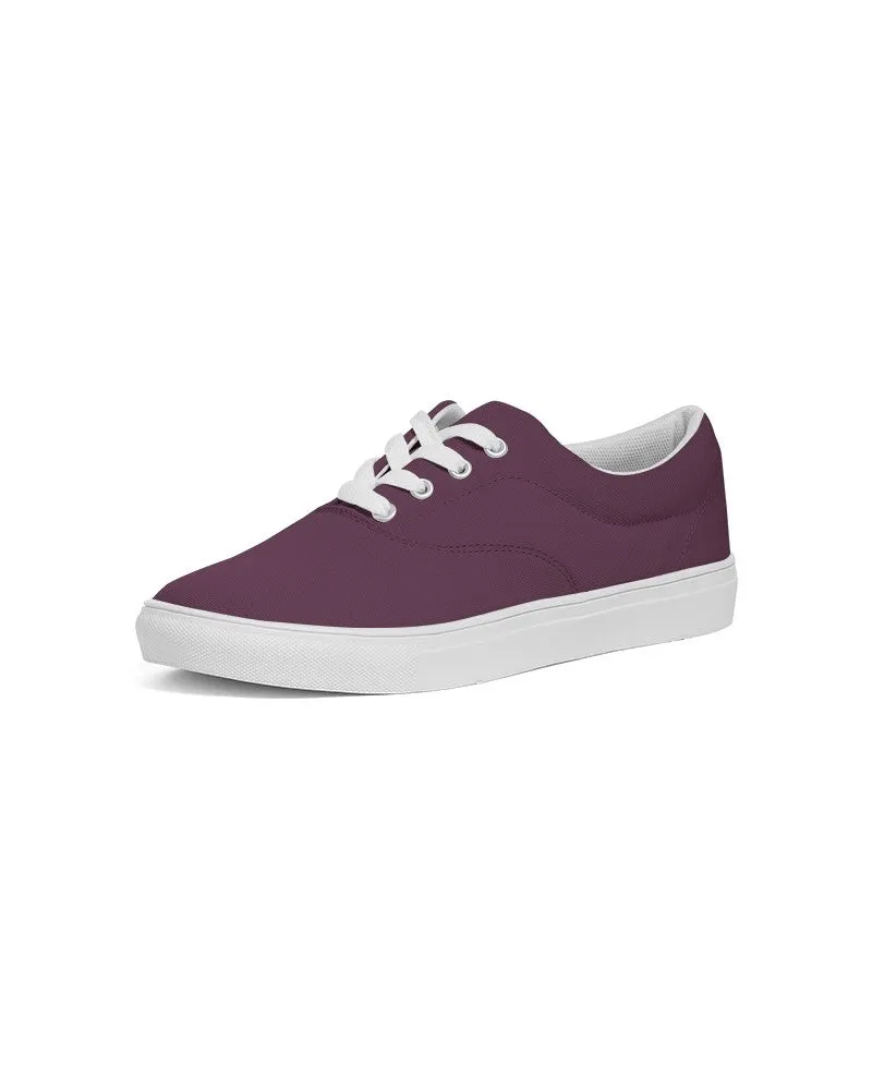 Dark Magenta Men's Canvas Sneakers | Men's | Dark Pastel Magenta | C0M60Y0K80