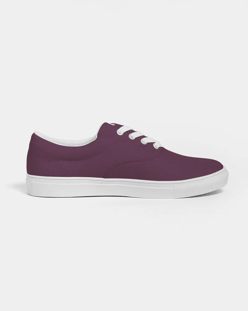 Dark Magenta Men's Canvas Sneakers | Men's | Dark Pastel Magenta | C0M60Y0K80