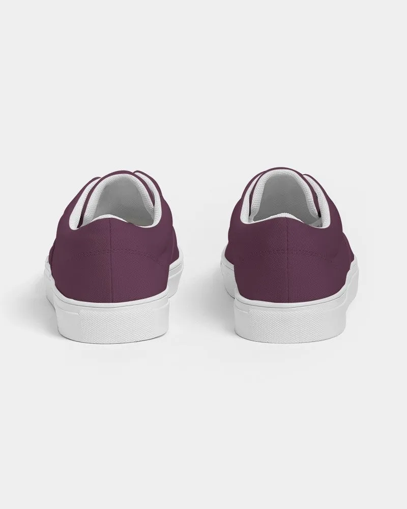 Dark Magenta Men's Canvas Sneakers | Men's | Dark Pastel Magenta | C0M60Y0K80