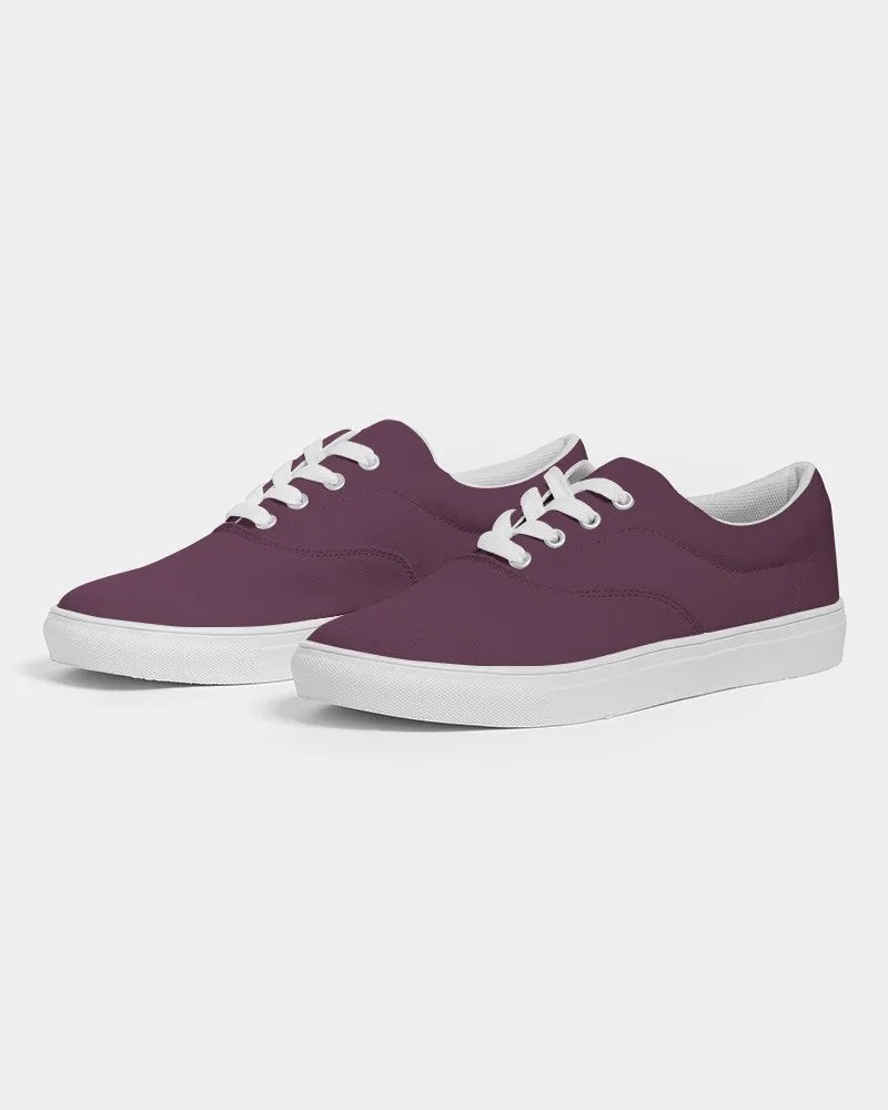 Dark Magenta Men's Canvas Sneakers | Men's | Dark Pastel Magenta | C0M60Y0K80