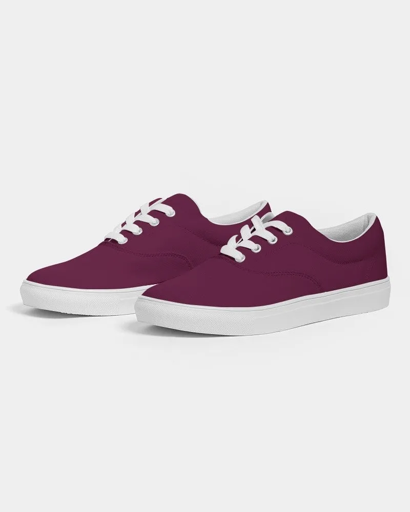 Dark Magenta Men's Canvas Sneakers | Men's | Dark Pure Magenta | C0M100Y0K80