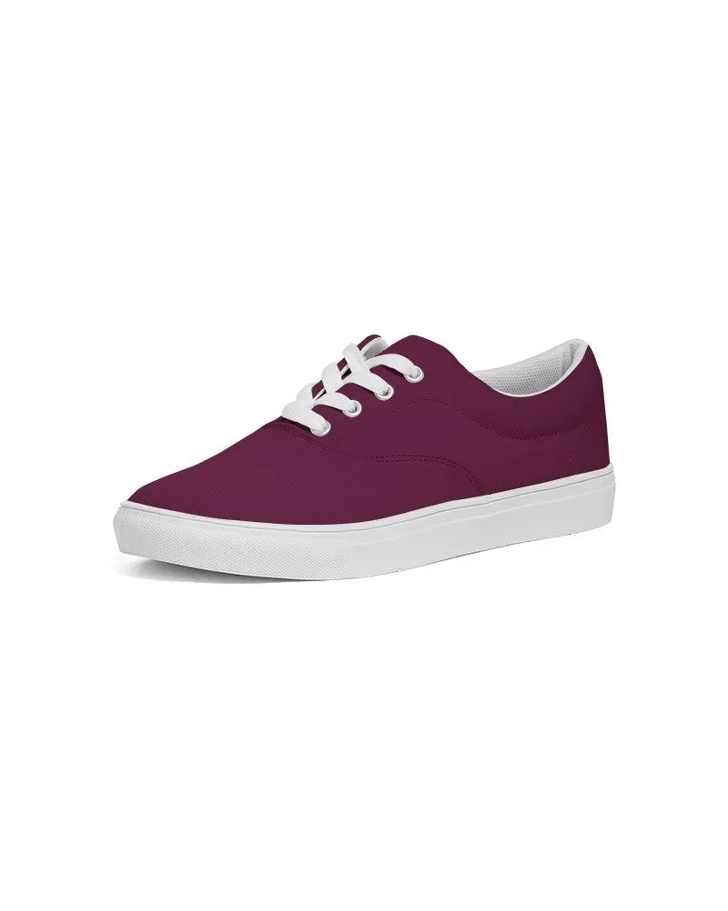 Dark Magenta Men's Canvas Sneakers | Men's | Dark Pure Magenta | C0M100Y0K80