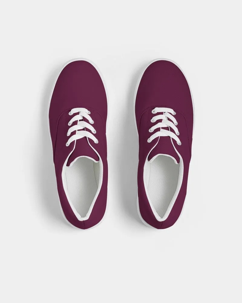 Dark Magenta Women's Canvas Sneakers | Women's | Dark Pure Magenta | C0M100Y0K80