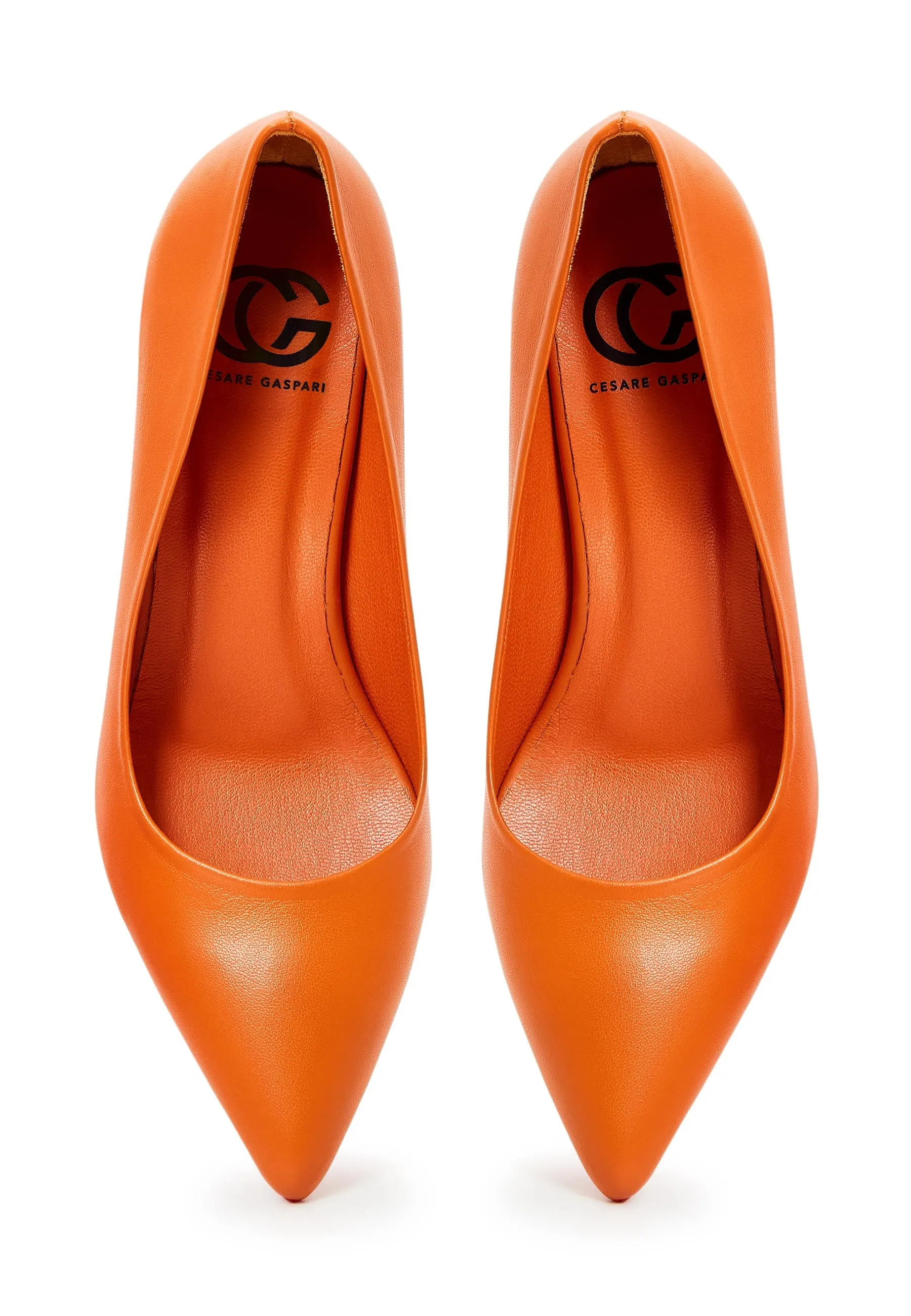 Elegant Luxe Pumps - Orange