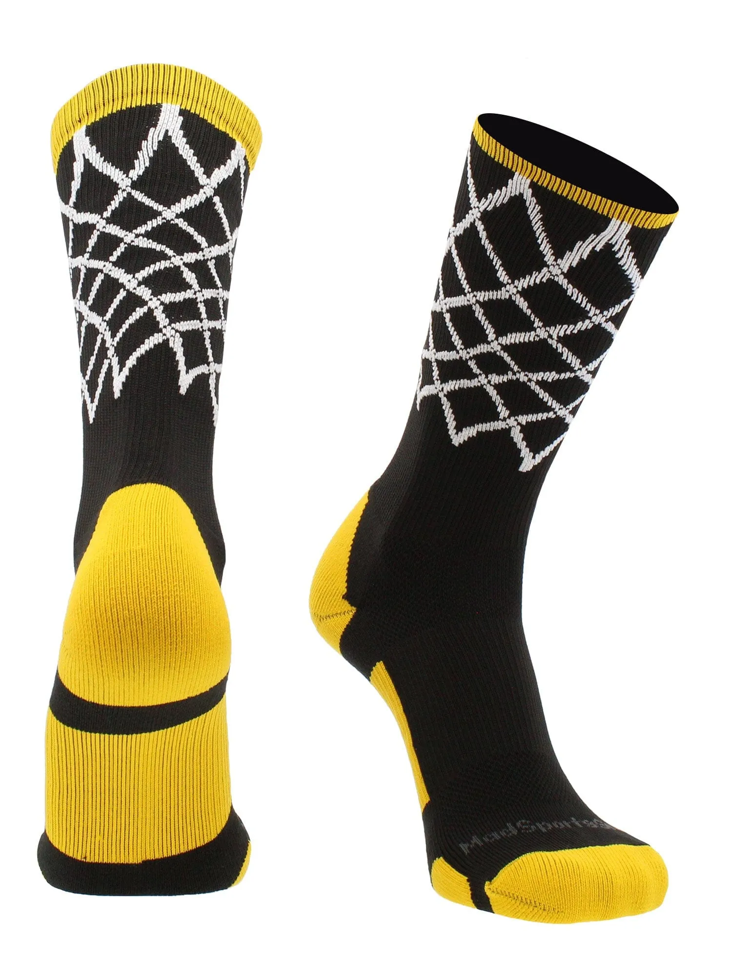 Elite Basketball Socks with Net Crew length - made in the USA