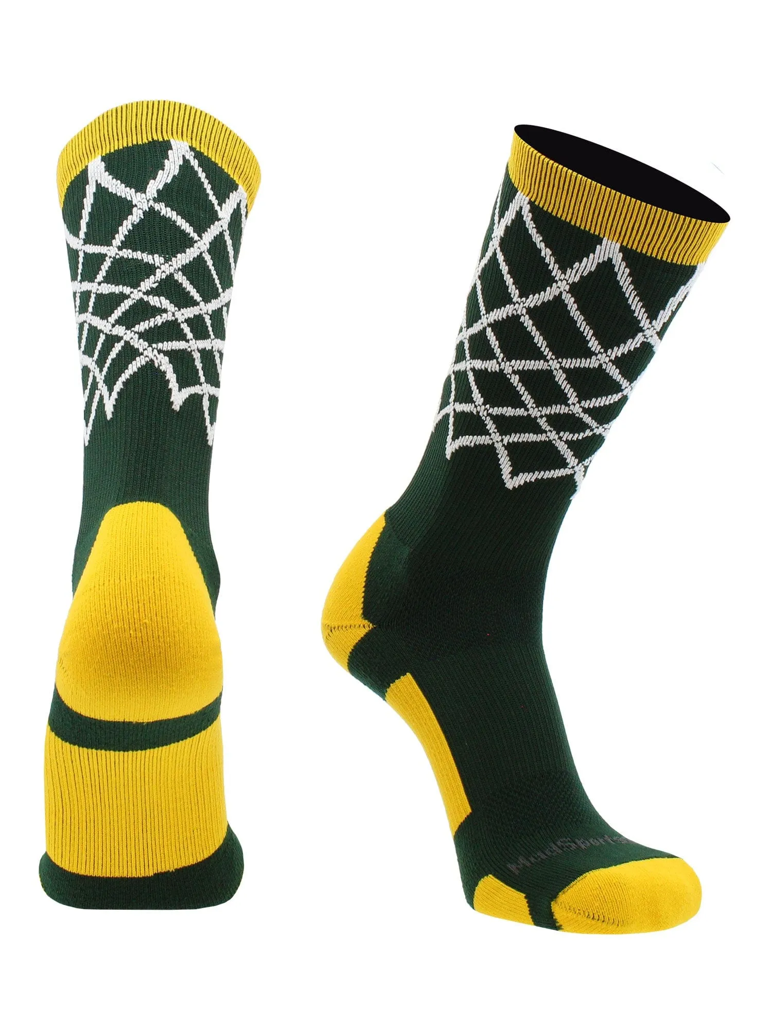 Elite Basketball Socks with Net Crew length - made in the USA