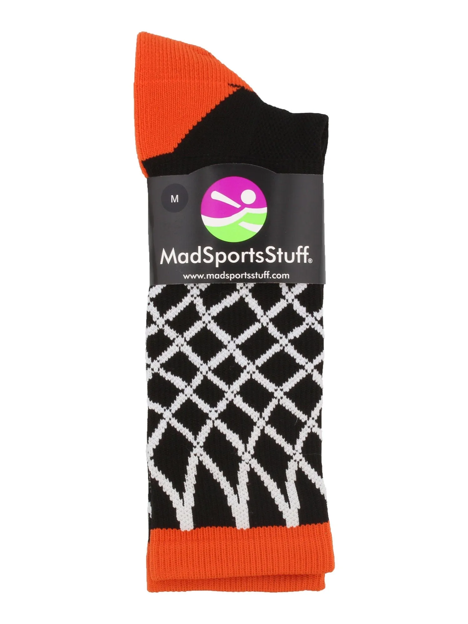 Elite Basketball Socks with Net Crew length - made in the USA