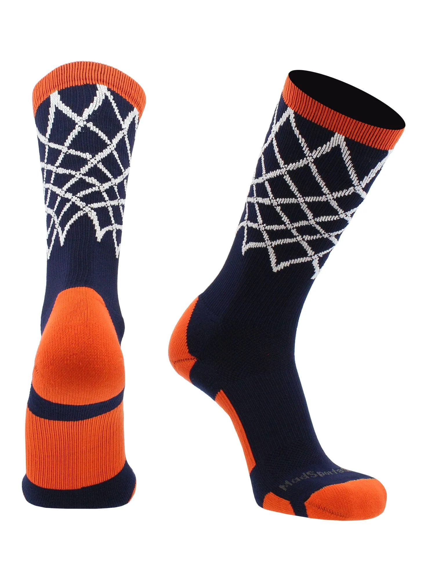 Elite Basketball Socks with Net Crew length - made in the USA