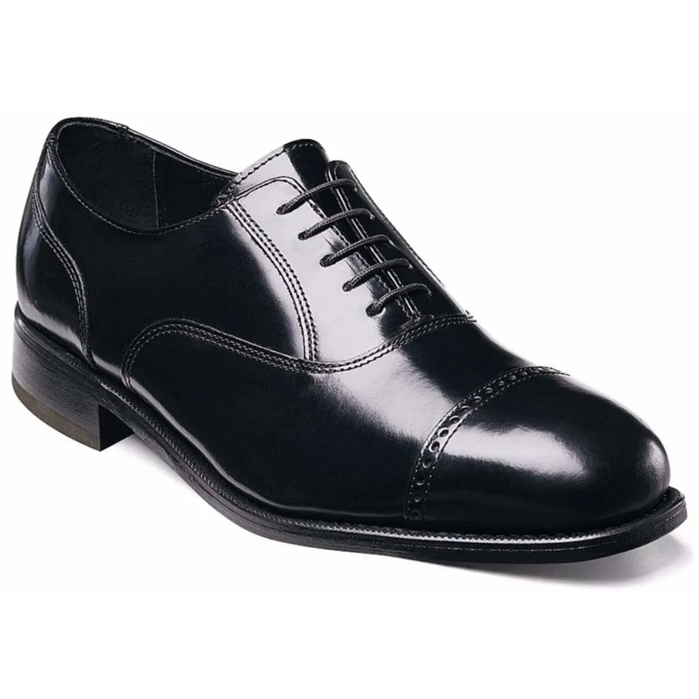 Florsheim Lexington Oxford Black Cap Toe Shoes