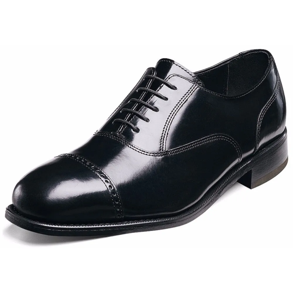 Florsheim Lexington Oxford Black Cap Toe Shoes