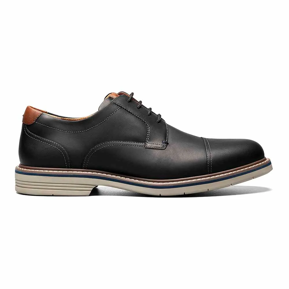 Florsheim Norwalk Oxford Black CH Cap Toe Shoes