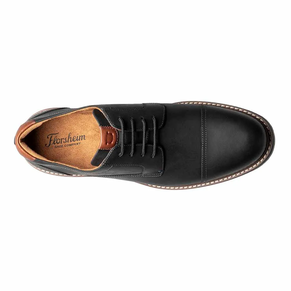 Florsheim Norwalk Oxford Black CH Cap Toe Shoes