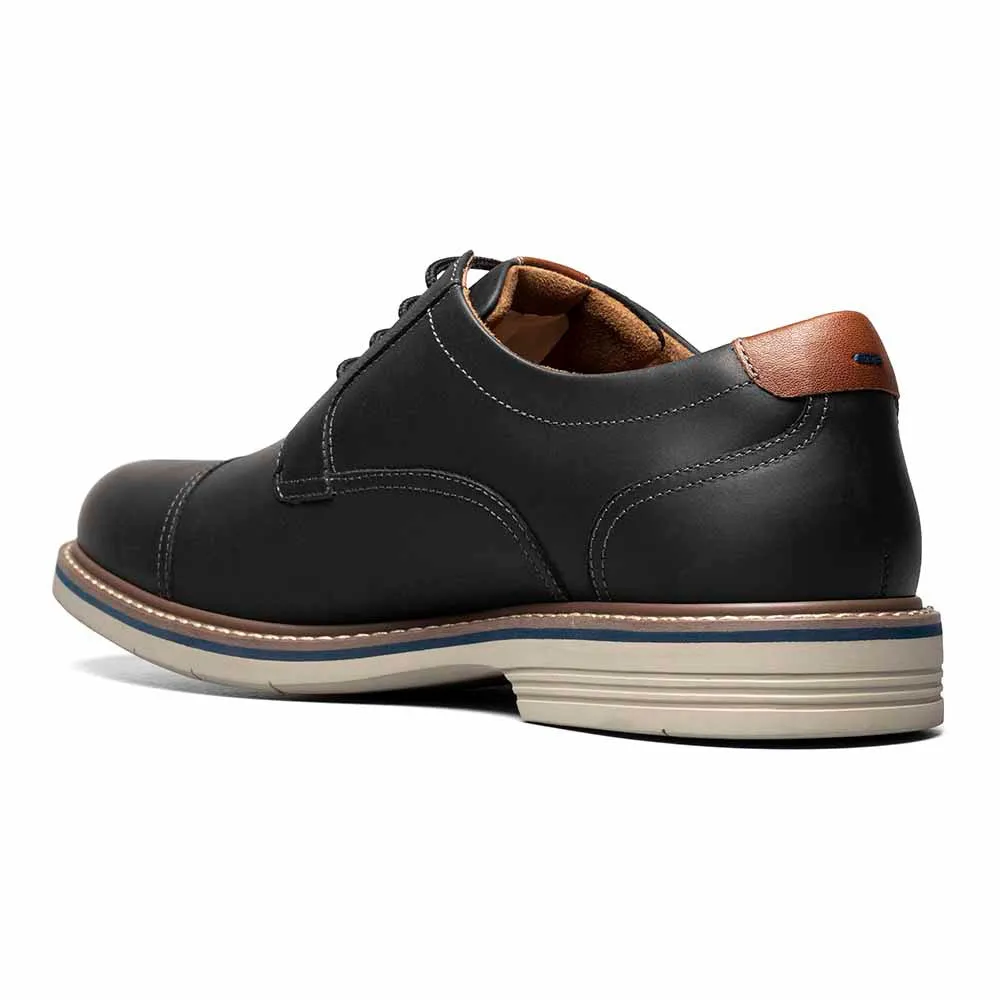 Florsheim Norwalk Oxford Black CH Cap Toe Shoes