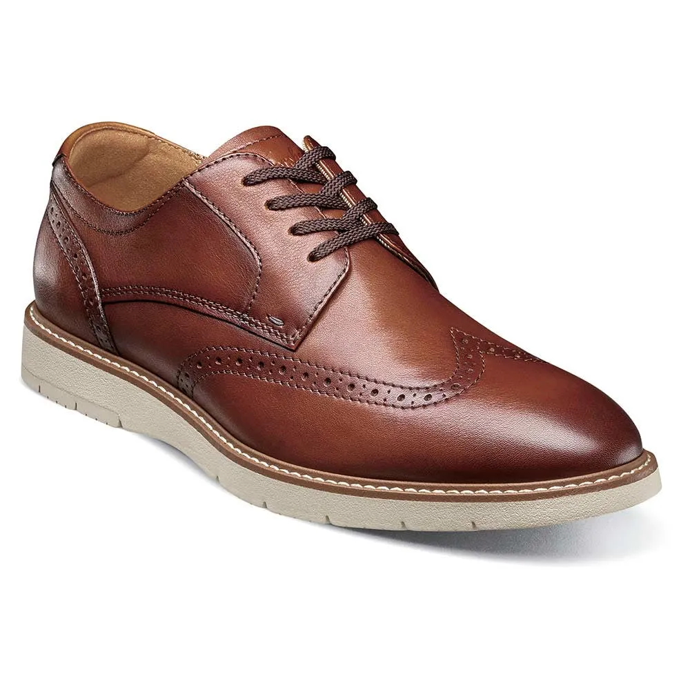 Florsheim Vibe Wingtip Oxford Men’s Cognac Multi Casual Shoes