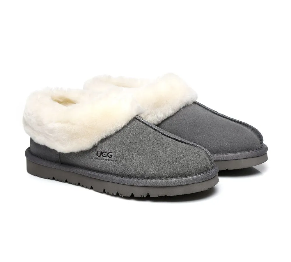 Homey Unisex Merino Sheepskin Lining Slippers Ankle Booties