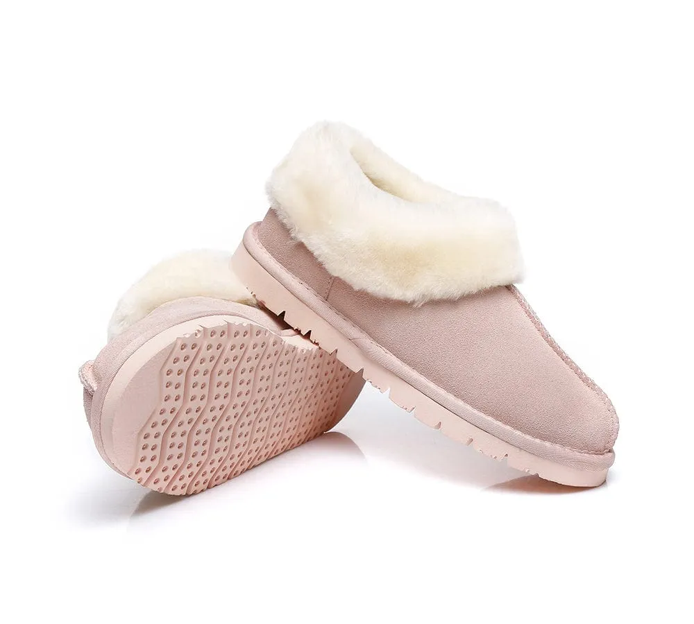 Homey Unisex Merino Sheepskin Lining Slippers Ankle Booties