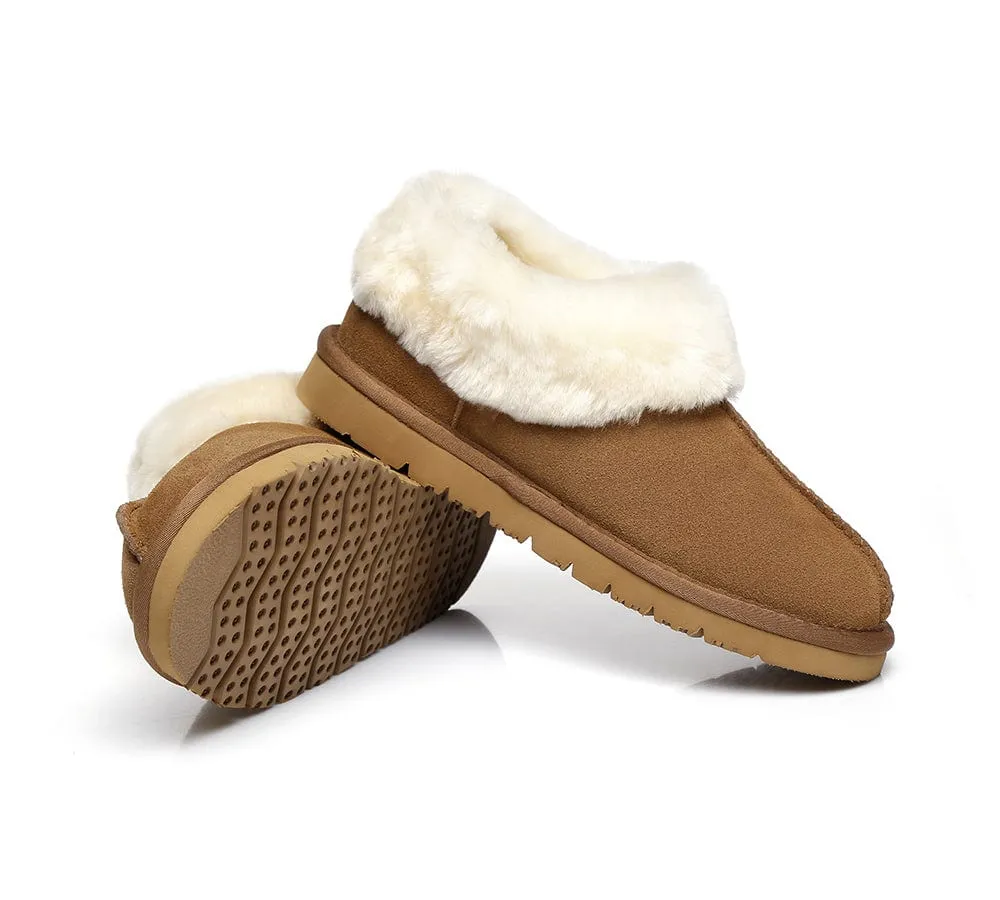 Homey Unisex Merino Sheepskin Lining Slippers Ankle Booties