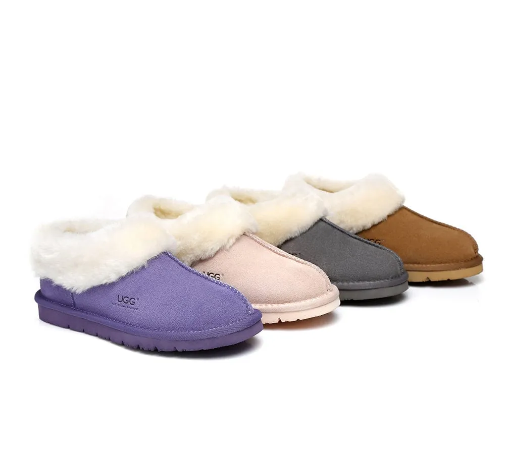 Homey Unisex Merino Sheepskin Lining Slippers Ankle Booties