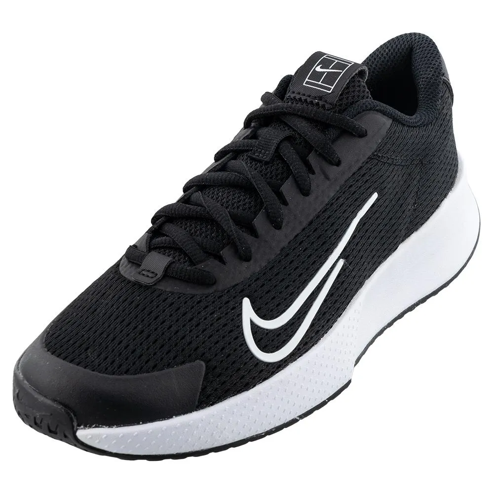 Juniors` Vapor Lite 2 Tennis Shoes Black and White