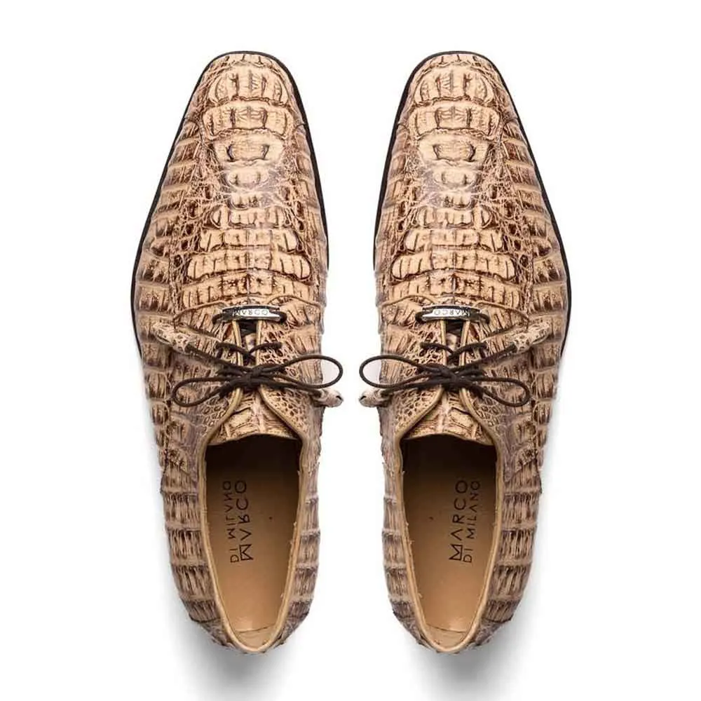 Marco Di Milano Apricena Dress Derby Orix Caiman Crocodile Shoes