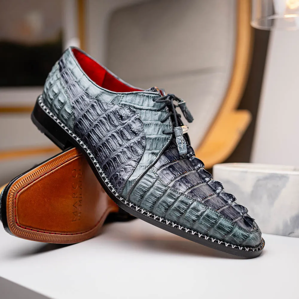 Marco Di Milano Caribe Derby Gray Caiman Shoes