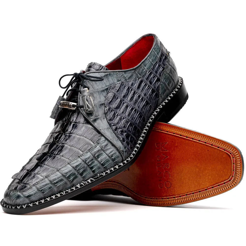 Marco Di Milano Caribe Derby Gray Caiman Shoes