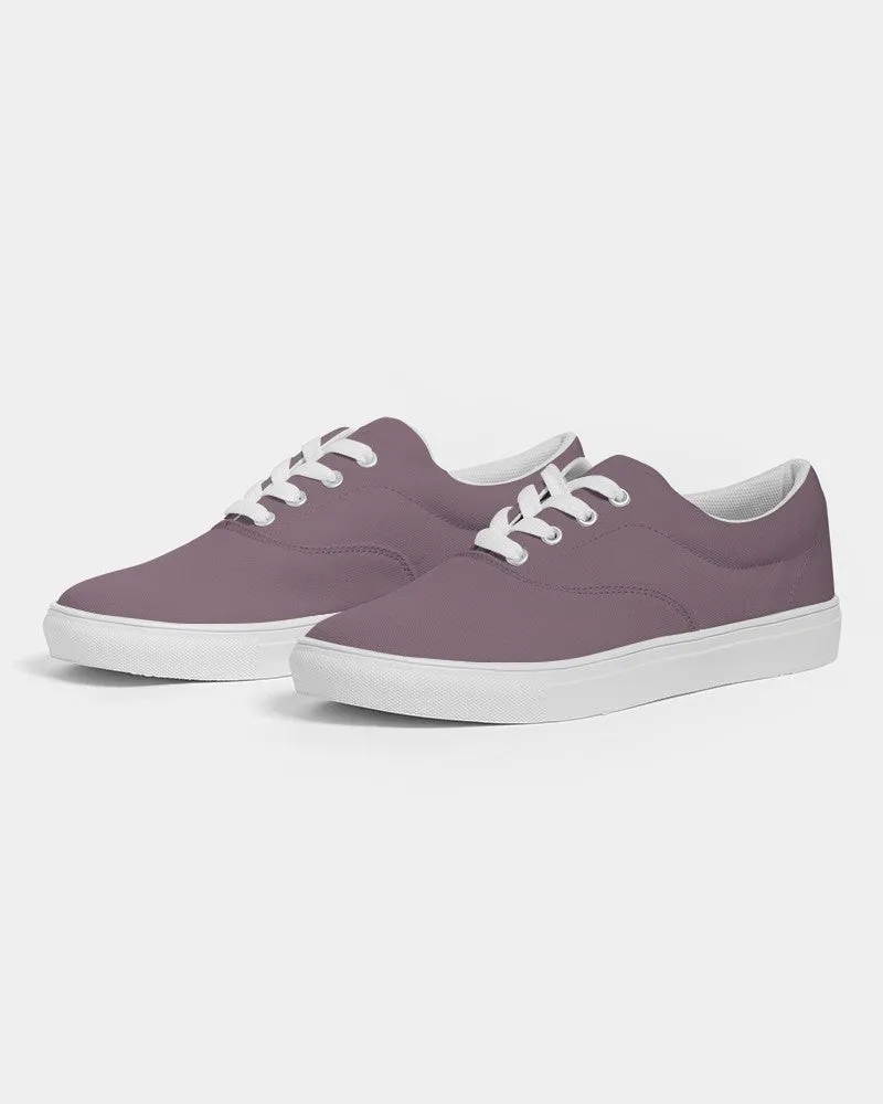 Medium Dark Magenta Men's Canvas Sneakers | Men's | Medium Dark Pale Pastel Magenta | C0M30Y0K60