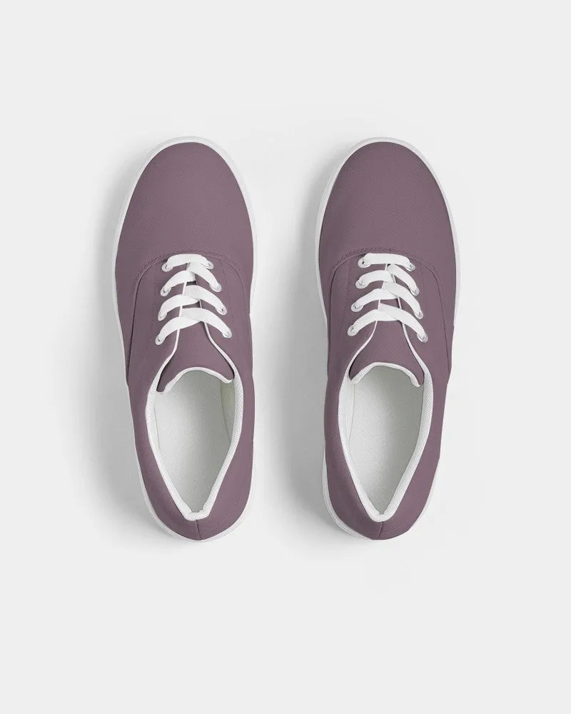 Medium Dark Magenta Men's Canvas Sneakers | Men's | Medium Dark Pale Pastel Magenta | C0M30Y0K60