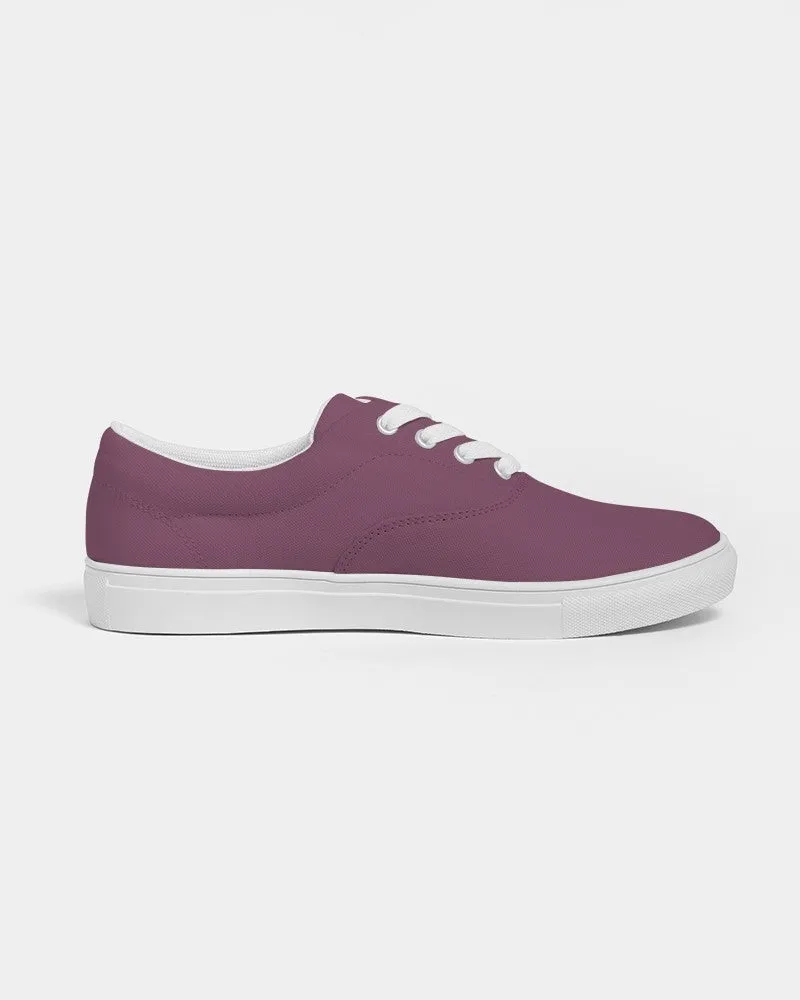 Medium Dark Magenta Men's Canvas Sneakers | Men's | Medium Dark Pastel Magenta | C0M60Y0K60