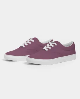 Medium Dark Magenta Men's Canvas Sneakers | Men's | Medium Dark Pastel Magenta | C0M60Y0K60