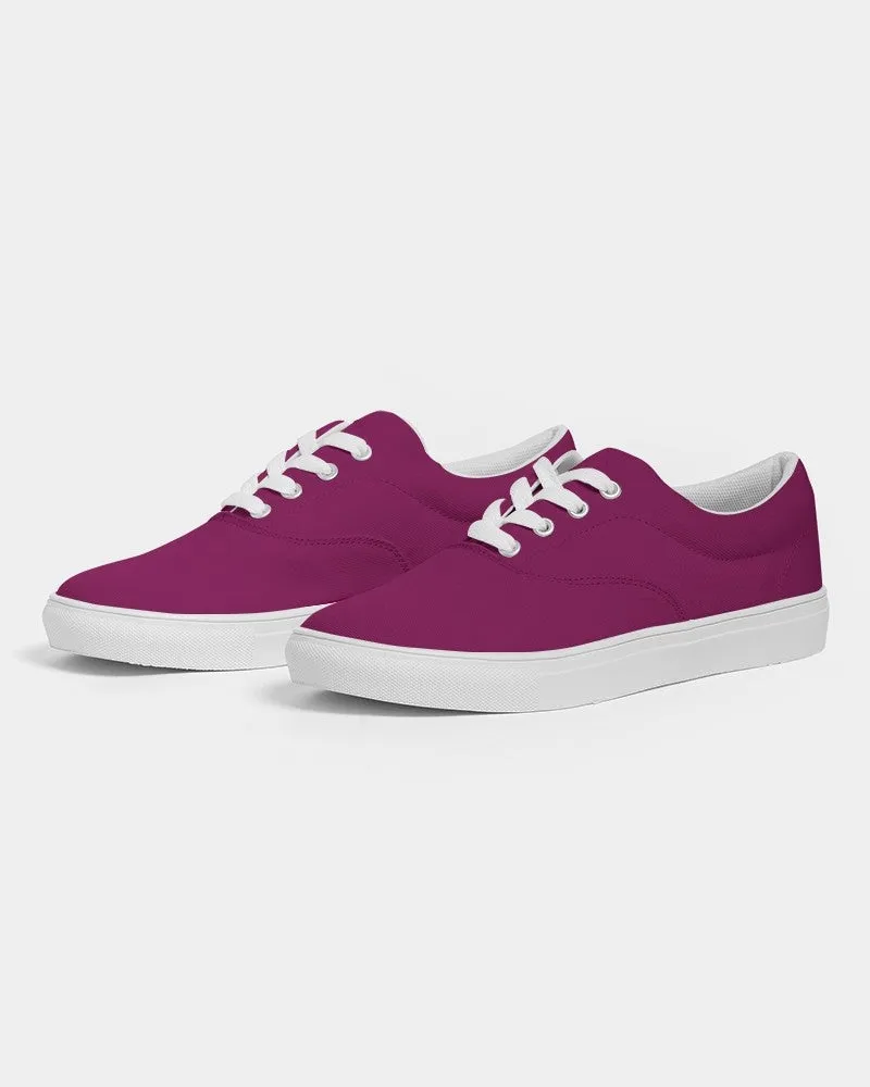 Medium Dark Magenta Men's Canvas Sneakers | Men's | Medium Dark Pure Magenta | C0M100Y0K60