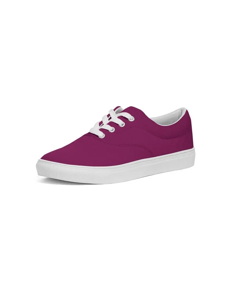 Medium Dark Magenta Men's Canvas Sneakers | Men's | Medium Dark Pure Magenta | C0M100Y0K60