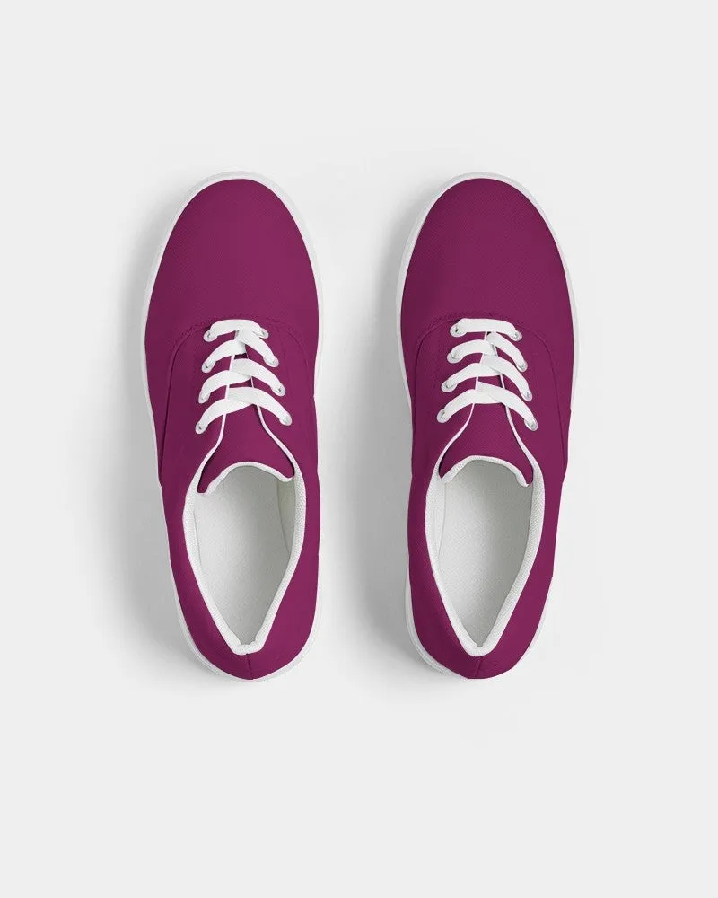 Medium Dark Magenta Men's Canvas Sneakers | Men's | Medium Dark Pure Magenta | C0M100Y0K60