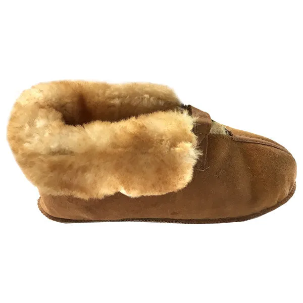 Men's Sheepskin Velcro Cabin Slippers