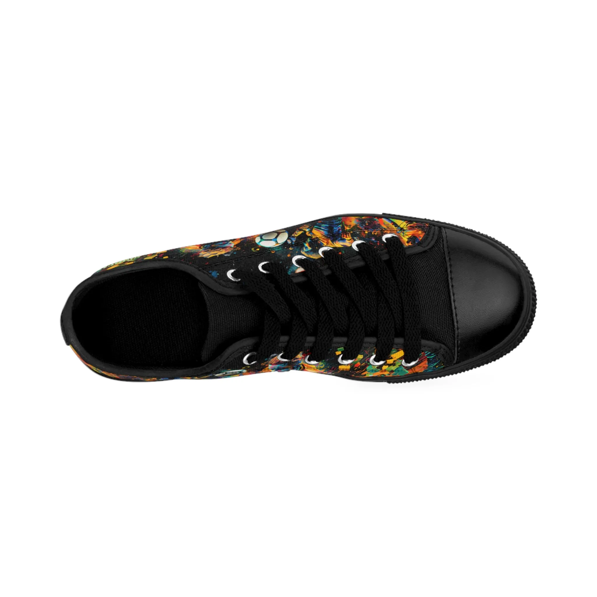 Men's Sneakers Soccer Voronoi Art 001