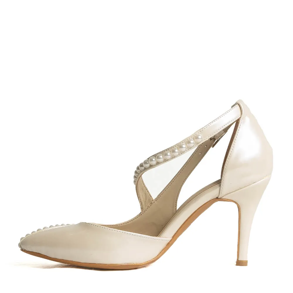 Miray - Ivory Vegan Leather - Street Sole