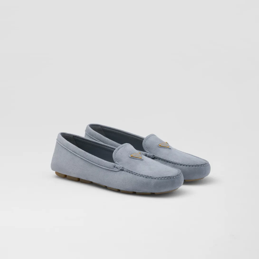 Suede driving loafers