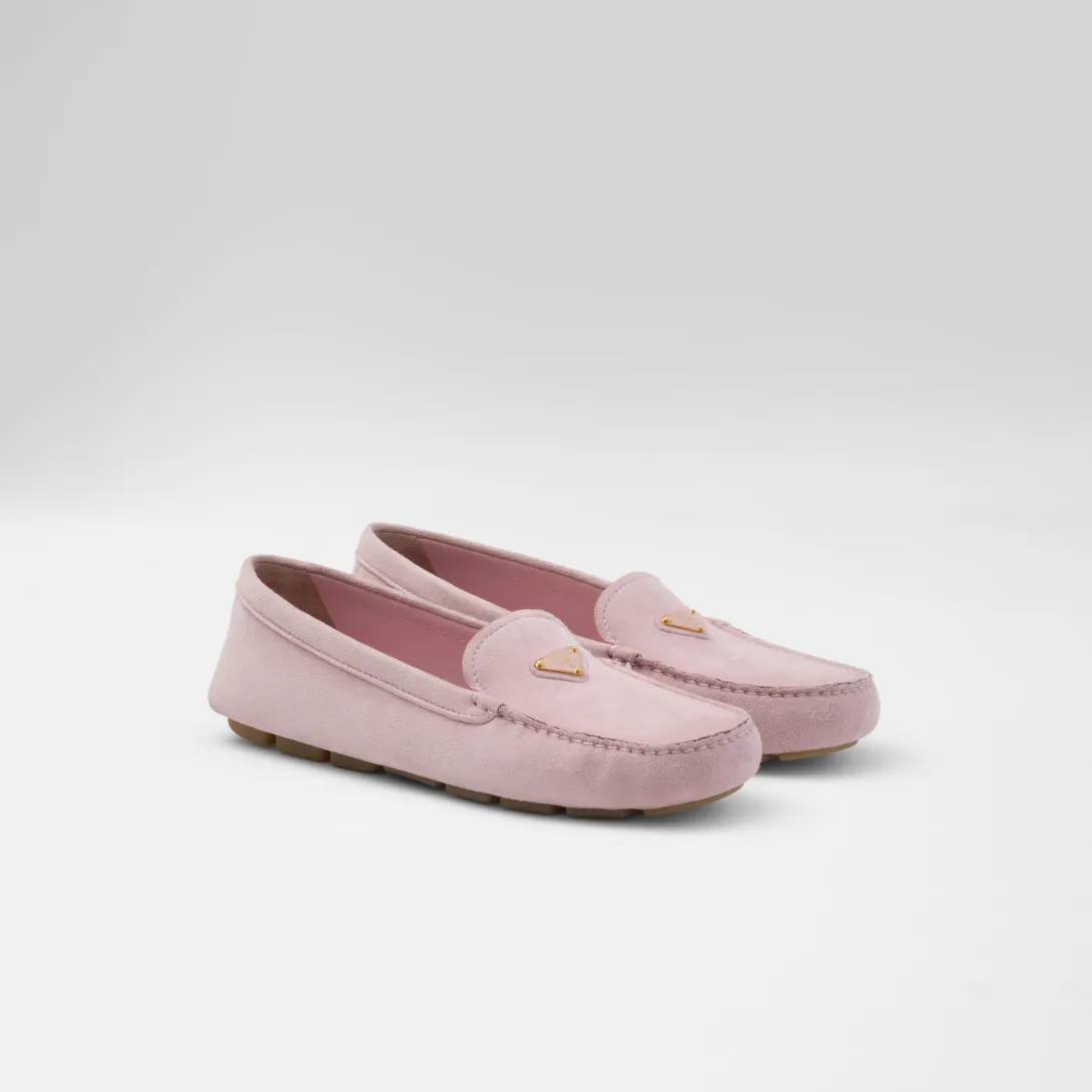 Suede driving loafers