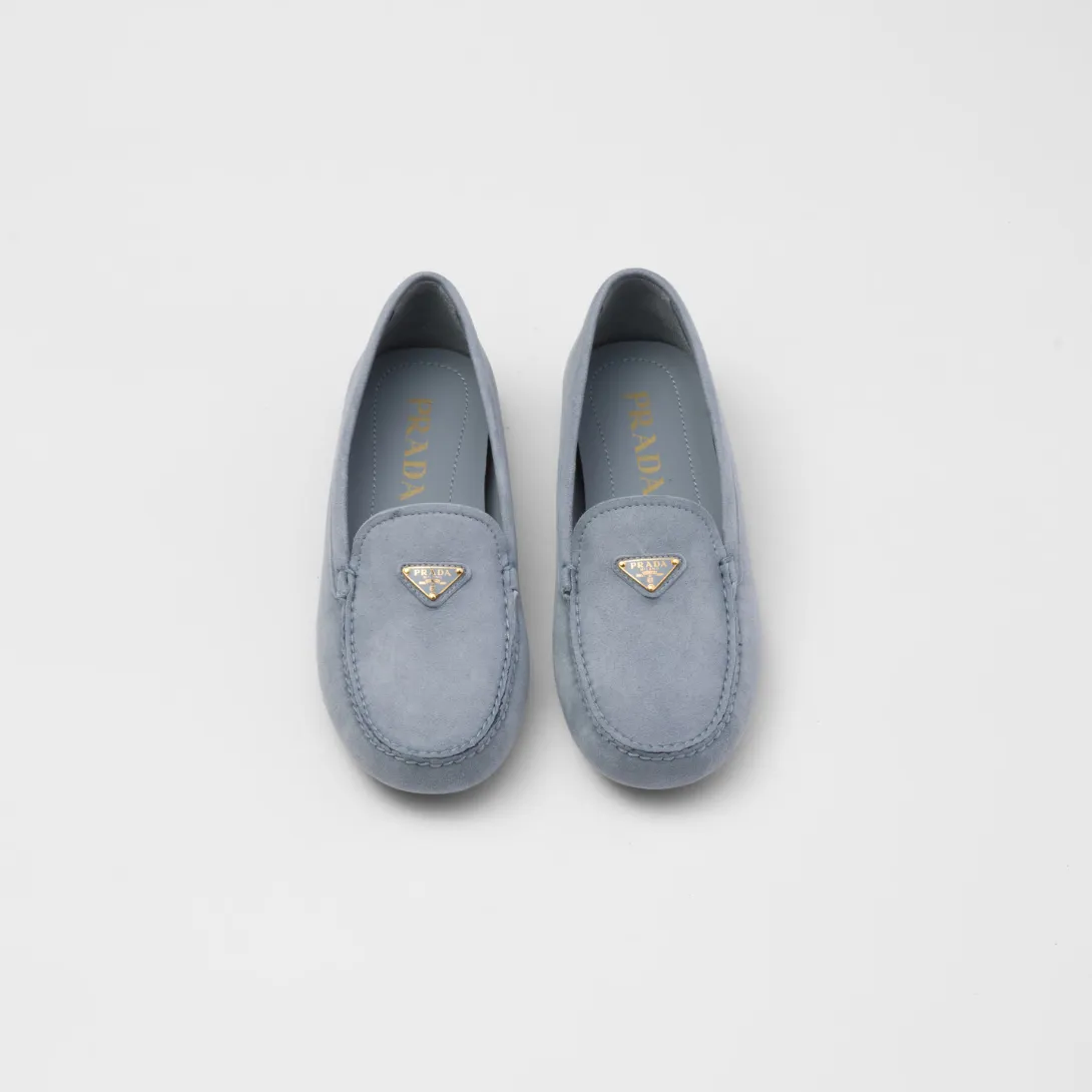 Suede driving loafers