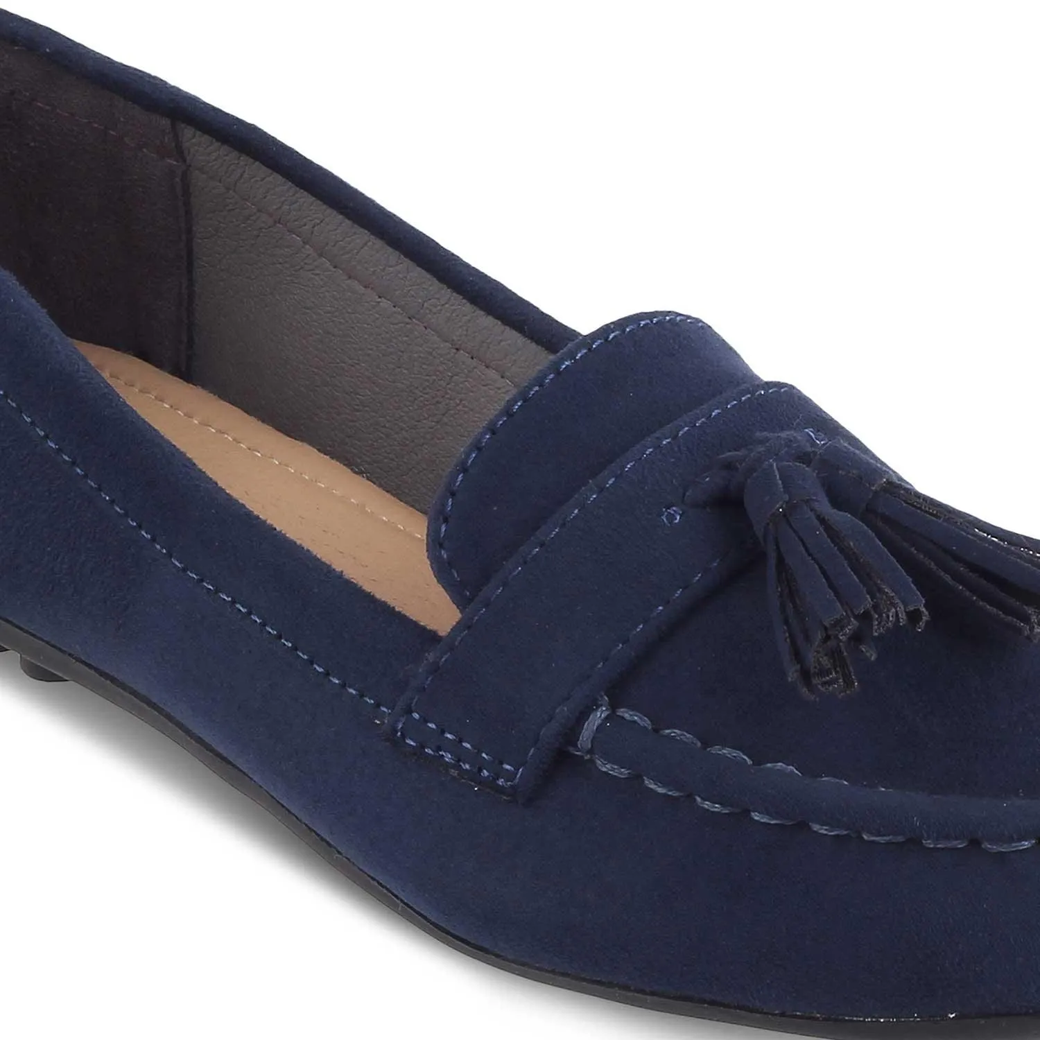 The Bonum Blue Women's Dress Tassel Loafers Tresmode