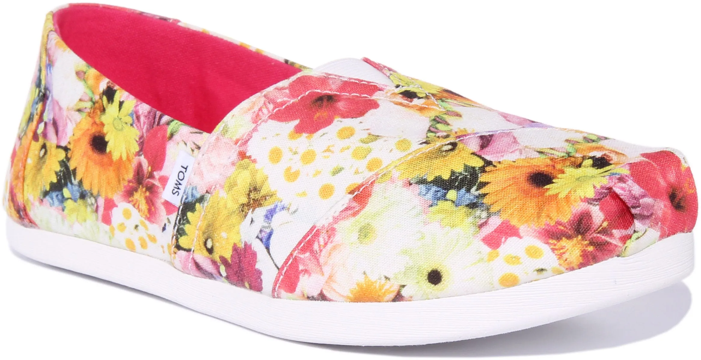 Toms Alpargata In White Floral For Women