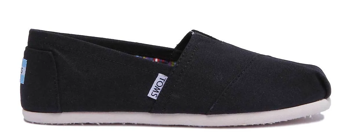 Toms Classic Slip On In Black