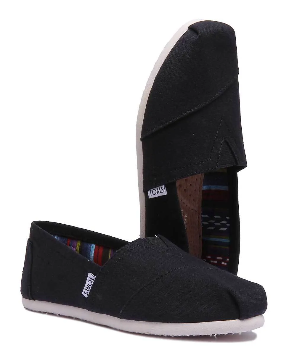 Toms Classic Slip On In Black