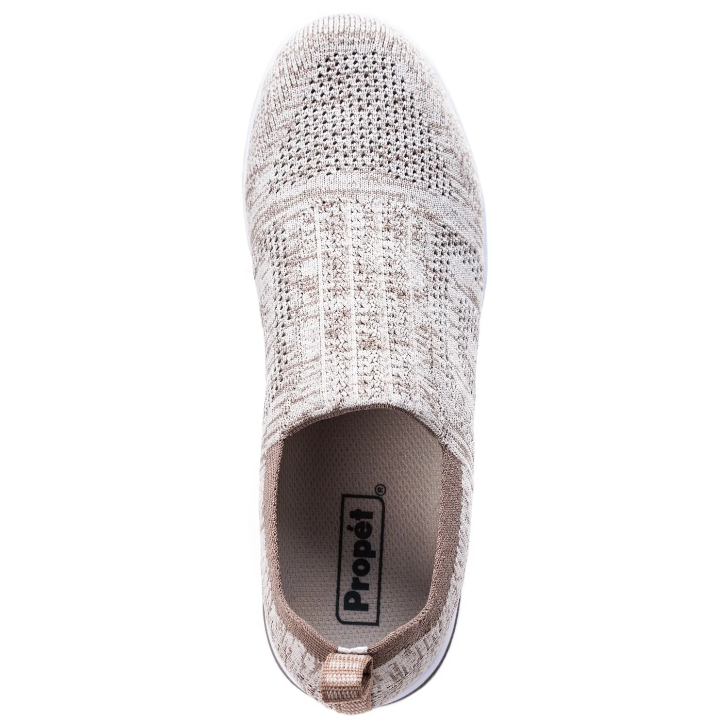 TravelActiv Stretch Taupe Slip Ons